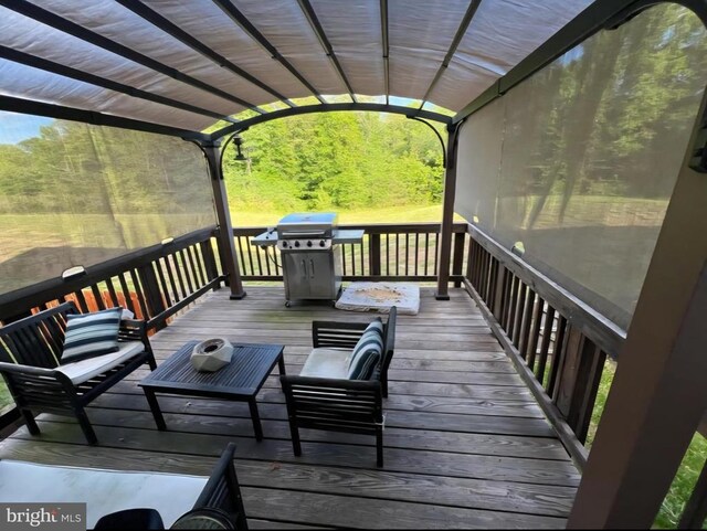 2437 Drake Ln, Fredericksburg, VA 22408 - wooden deck featuring grilling area