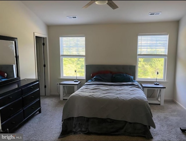 2437 Drake Ln, Fredericksburg, VA 22408 - bedroom with carpet floors, baseboards, and a ceiling fan