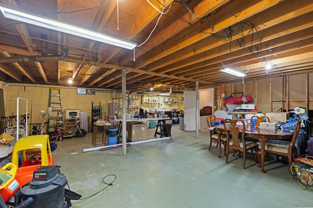 708 Woodside Ln, Waynesboro, VA 22980 - unfinished basement with water heater