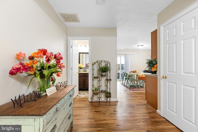 2912 Broyhill Ct, Fredericksburg, VA 22408 - hall featuring dark wood-style floors