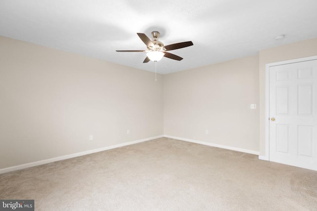 2912 Broyhill Ct, Fredericksburg, VA 22408 - unfurnished room featuring light carpet, a ceiling fan, baseboards, and a smoke detector