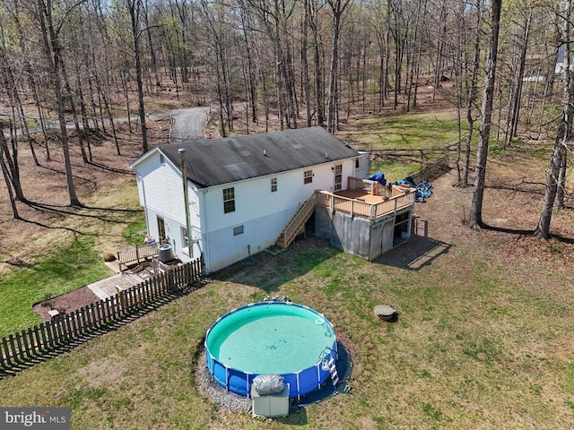 view from above of property