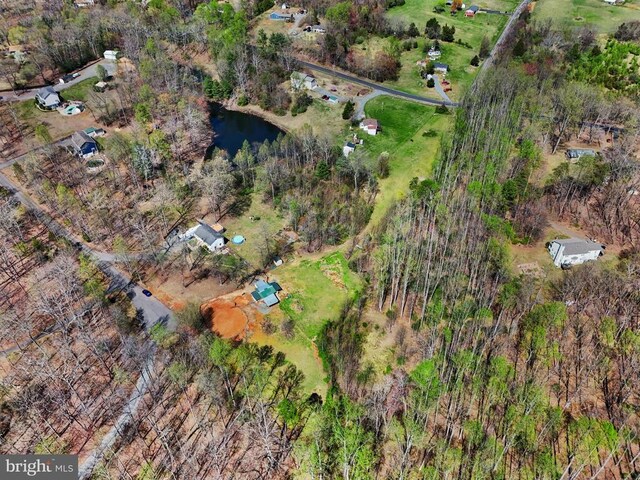 drone / aerial view of a nearby body of water