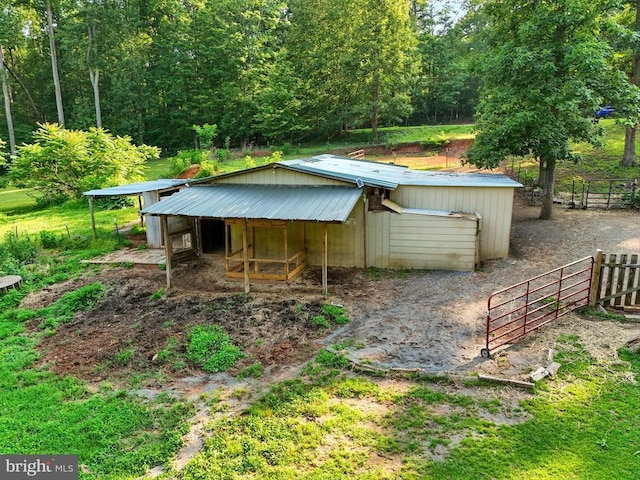 19303 Frazier Rd, Culpeper, VA 22701 - view of patio / terrace with an outbuilding