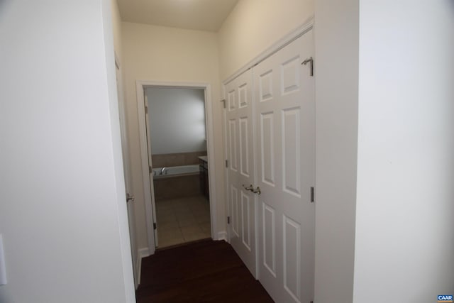 66 Timber Ridge Ln, Zion Crossroads, VA 22942 - hall with dark wood finished floors