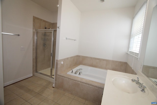 66 Timber Ridge Ln, Zion Crossroads, VA 22942 - full bath featuring a bath, tile patterned flooring, a stall shower, and vanity