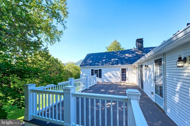315 Ganders Dr, Luray, VA 22835 - view of wooden terrace
