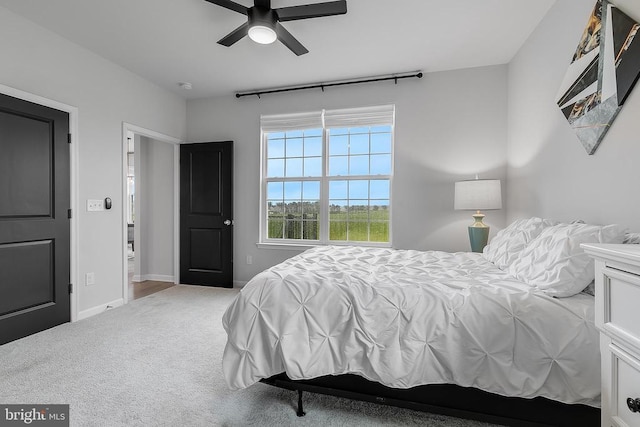 10115 Premier St, Fredericksburg, VA 22408 - bedroom with carpet floors, baseboards, and ceiling fan