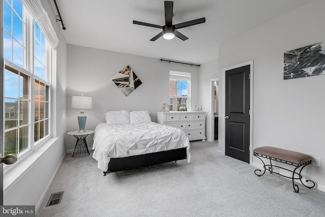 10115 Premier St, Fredericksburg, VA 22408 - bedroom with carpet floors, baseboards, and ceiling fan