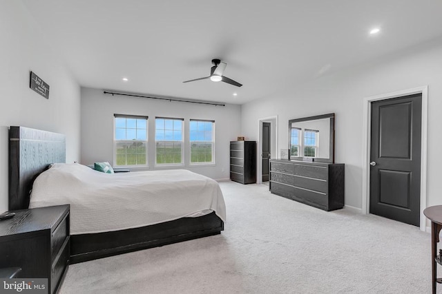 10115 Premier St, Fredericksburg, VA 22408 - bedroom with carpet floors, recessed lighting, baseboards, and ceiling fan