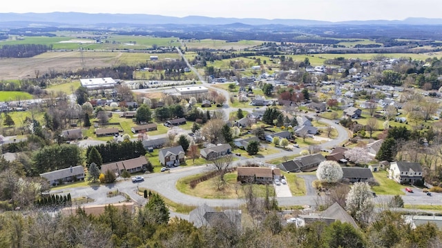 173 Valley View Ave, Mount Sidney, VA 24467 - aerial view of property's location featuring a mountain backdrop and nearby suburban area