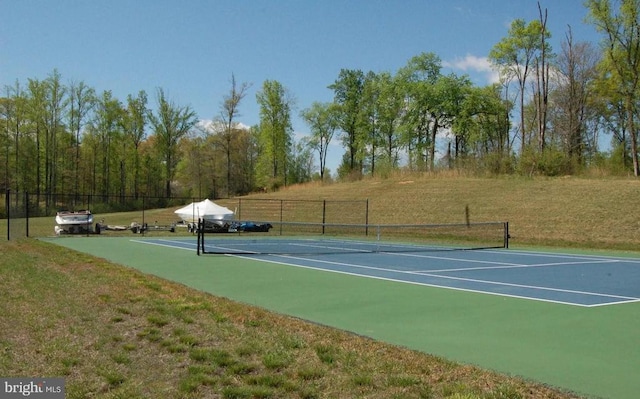 view of tennis court