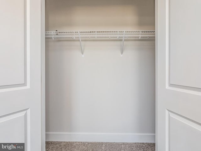 view of closet