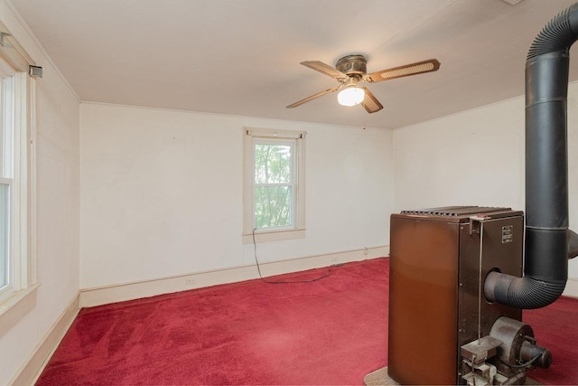 56 Grindstone Rd, Bridgewater, VA 22812 - carpeted spare room with ceiling fan and baseboards