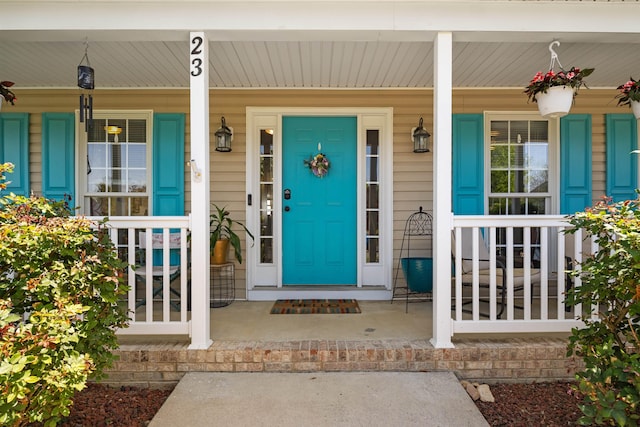 23 Joy Ln, Fishersville, VA 22939 - view of exterior entry featuring a porch