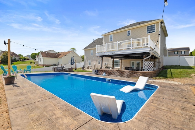 23 Joy Ln, Fishersville, VA 22939 - view of pool with a patio area, a deck, and a residential view
