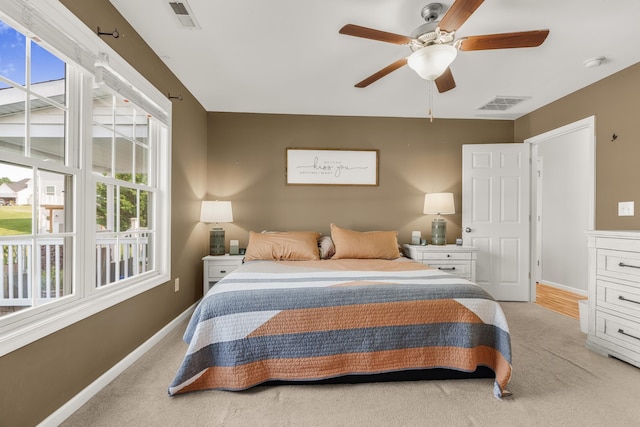 96 Lofty Cir, Stuarts Draft, VA 24477 - bedroom featuring carpet floors and ceiling fan