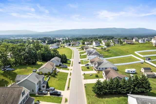 96 Lofty Cir, Stuarts Draft, VA 24477 - aerial perspective of suburban area with mountains