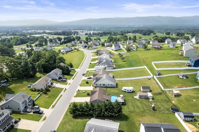 96 Lofty Cir, Stuarts Draft, VA 24477 - aerial view of residential area with a mountainous background