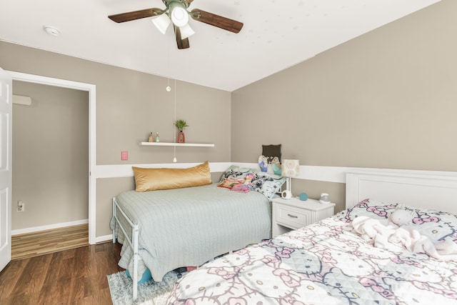 96 Lofty Cir, Stuarts Draft, VA 24477 - bedroom with wood finished floors and a ceiling fan