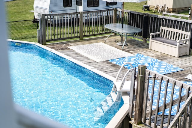 96 Lofty Cir, Stuarts Draft, VA 24477 - swimming pool with a deck