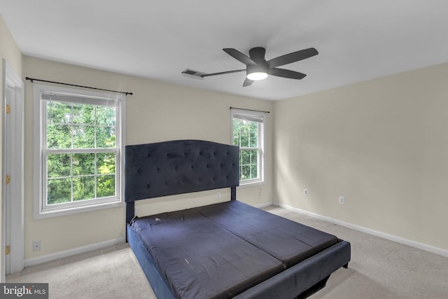 55 Sire Way, Warrenton, VA 20186 - carpeted bedroom with baseboards and a ceiling fan