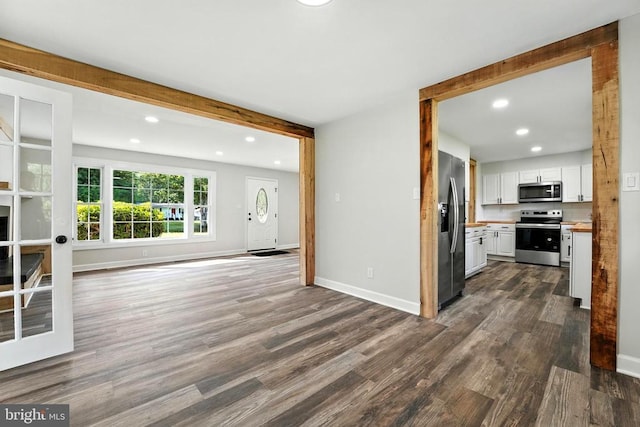 9377 General Winder Rd, Rapidan, VA 22733 - unfurnished living room with recessed lighting and dark wood-style floors
