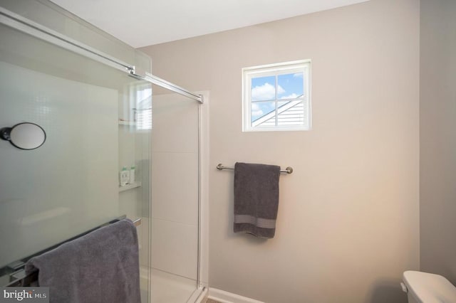 9528 Fall Haven Rd, Fredericksburg, VA 22407 - full bath with a stall shower and toilet