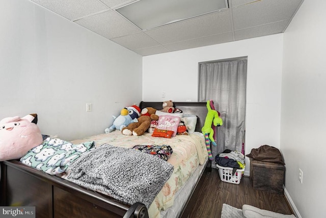 12016 Branchwater St, Fredericksburg, VA 22407 - bedroom featuring a drop ceiling and wood finished floors