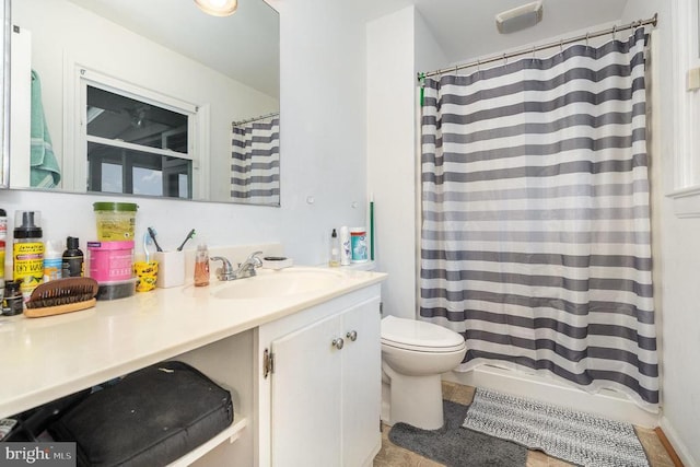 12016 Branchwater St, Fredericksburg, VA 22407 - full bath featuring toilet, vanity, and a shower with curtain