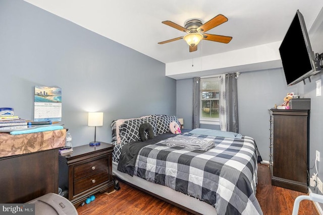 12016 Branchwater St, Fredericksburg, VA 22407 - bedroom featuring wood finished floors and ceiling fan