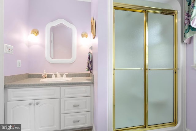 11306 Stonewall Jackson Dr, Spotsylvania, VA 22551 - full bathroom featuring vanity and an enclosed shower