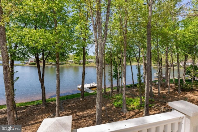 11306 Stonewall Jackson Dr, Spotsylvania, VA 22551 - water view featuring a boat dock
