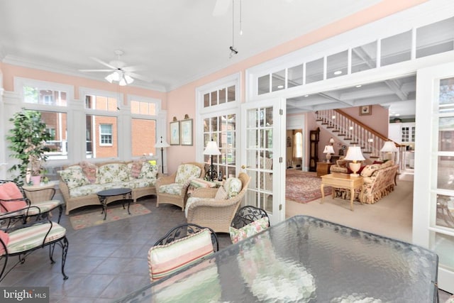 11306 Stonewall Jackson Dr, Spotsylvania, VA 22551 - sunroom featuring healthy amount of natural light and french doors
