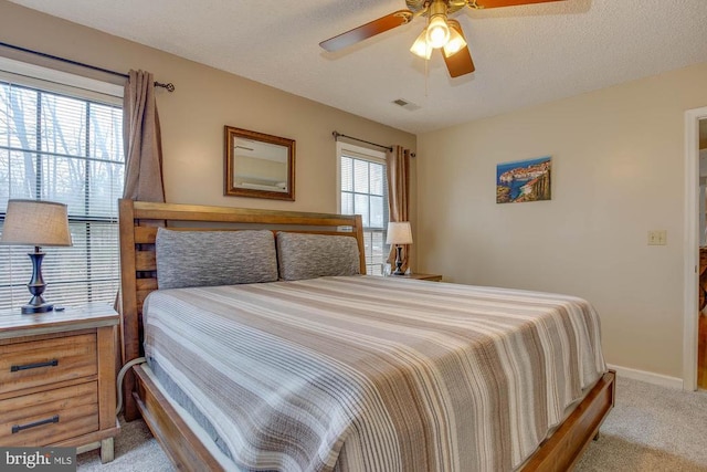 47 Marwood Dr, Palmyra, VA 22963 - carpeted bedroom featuring visible vents, baseboards, and a ceiling fan
