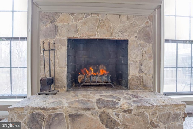 47 Marwood Dr, Palmyra, VA 22963 - details with a lit fireplace