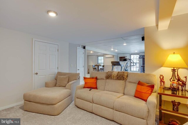 47 Marwood Dr, Palmyra, VA 22963 - carpeted living room with baseboards and recessed lighting