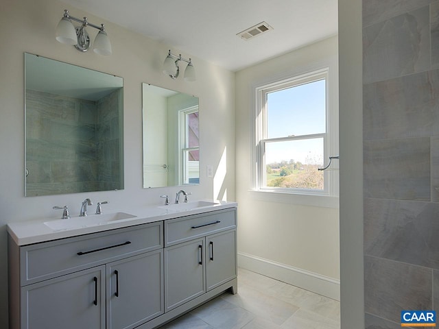 bathroom with vanity