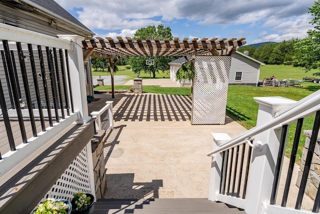 17962 Old Barn Ln, Elkton, VA 22827 - view of patio featuring a pergola