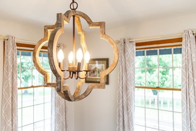 17962 Old Barn Ln, Elkton, VA 22827 - detailed view of a chandelier