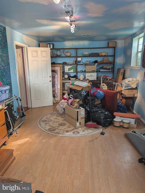  - office with wood finished floors