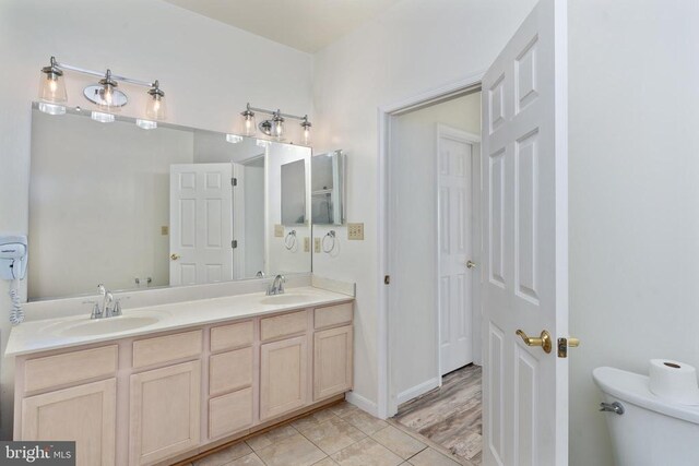 11120 Dragons Lair Dr, Fredericksburg, VA 22407 - full bath featuring double vanity and tile patterned floors