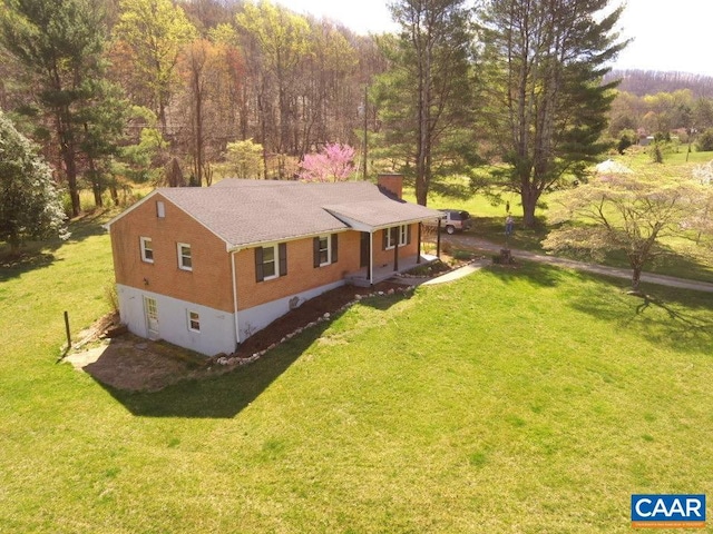 16772 Patrick Henry Hwy, Roseland, VA 22967 - aerial view of property and surrounding area with a heavily wooded area