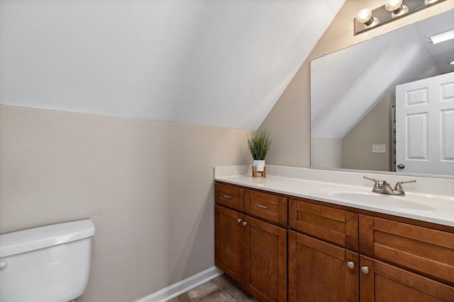 43 Upland Ct, Stuarts Draft, VA 24477 - bathroom with vaulted ceiling and vanity