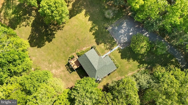 view from above of property