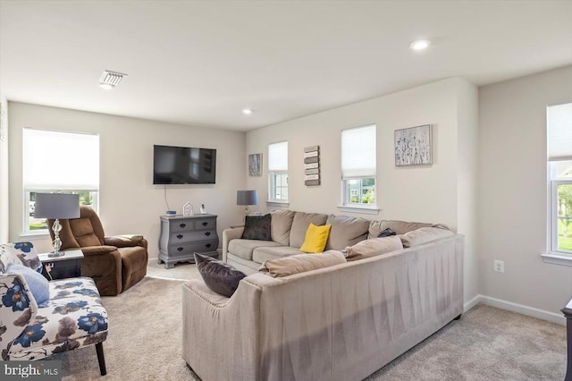 11326 Oakville Ln, Spotsylvania, VA 22551 - carpeted living room with recessed lighting