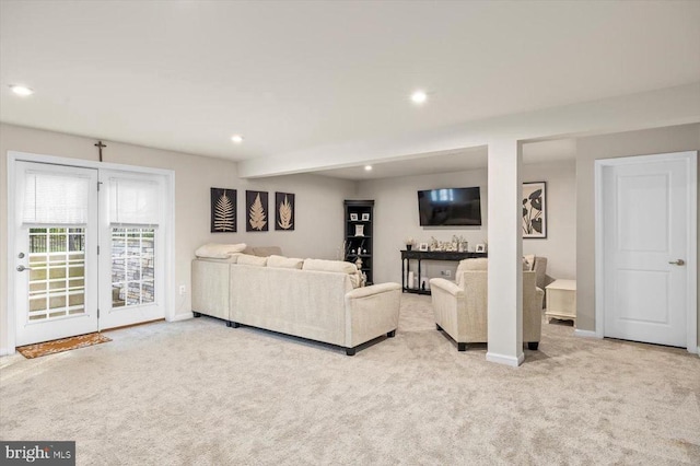 11326 Oakville Ln, Spotsylvania, VA 22551 - living area with carpet floors and recessed lighting