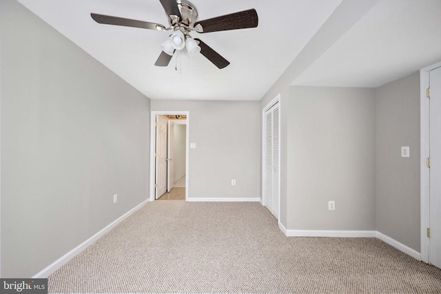 10501 Crestfield Ln, Spotsylvania, VA 22553 - unfurnished bedroom featuring baseboards, a closet, and light colored carpet