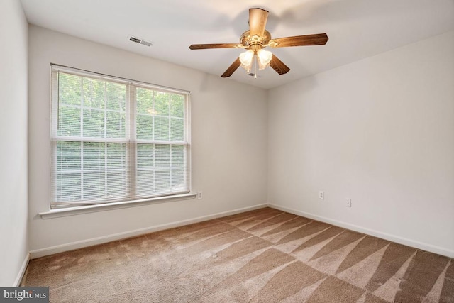 4117 Dartmoor Ct, Fredericksburg, VA 22408 - unfurnished room featuring carpet floors, baseboards, and ceiling fan