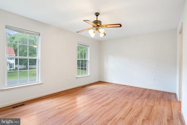 4117 Dartmoor Ct, Fredericksburg, VA 22408 - empty room featuring light wood finished floors, baseboards, and a ceiling fan